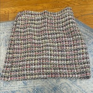 JCrew Multicolor Tweed Skirt